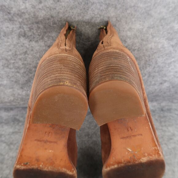 Madewell Shoes Womens 11 Bootie Leather Block Heel Pauline Fashion Boho Boot Zip - Picture 13 of 16